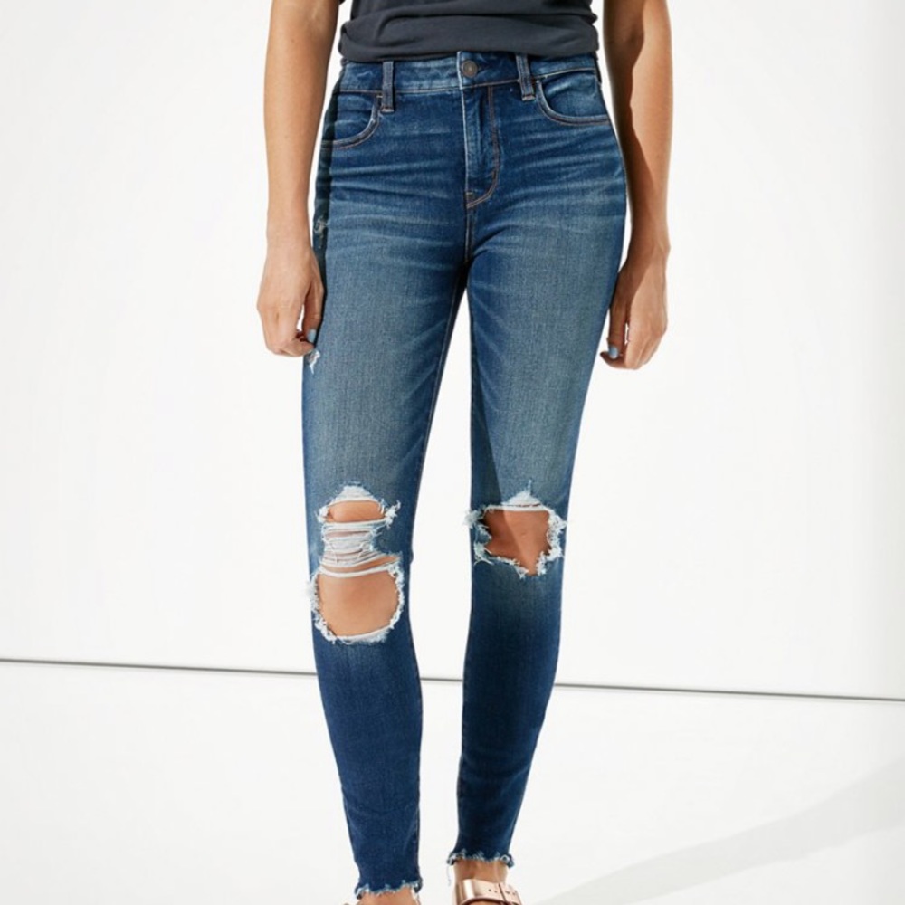 AE dream high waisted ripped